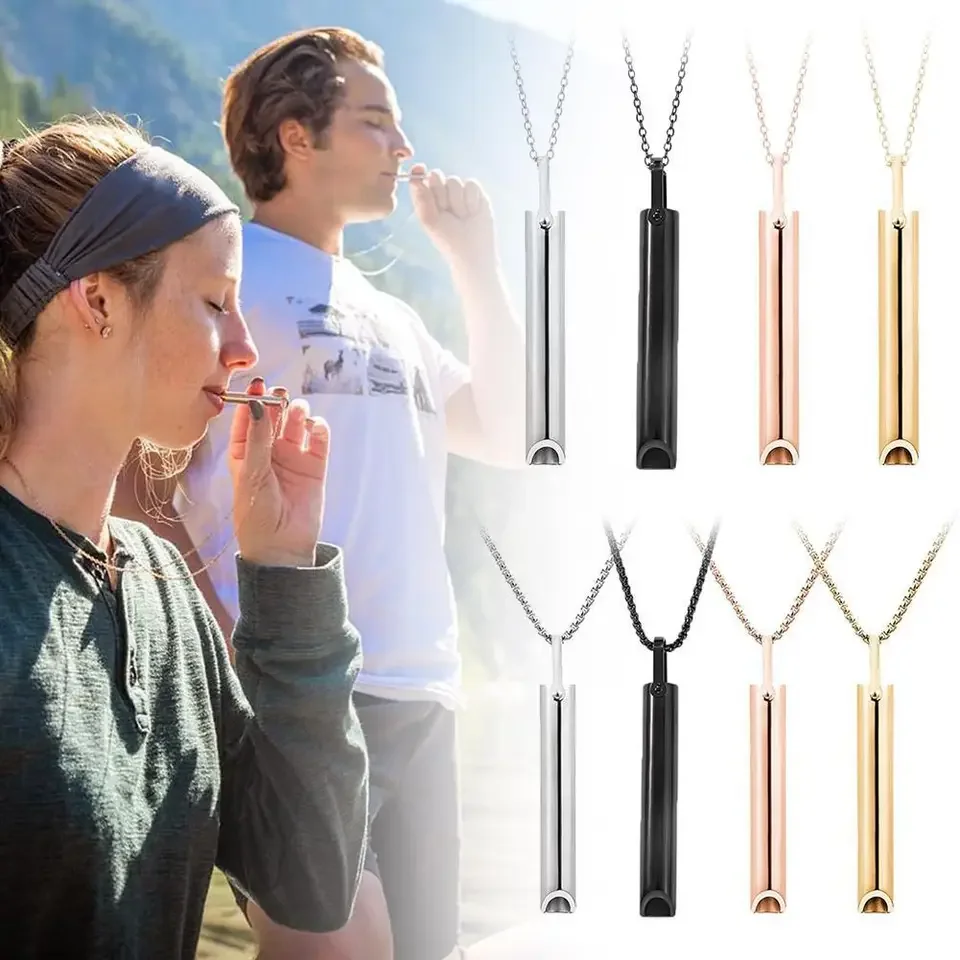 Vaping Goods - Collar con silbato de acero inoxidable